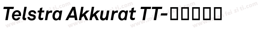 Telstra Akkurat TT字体转换